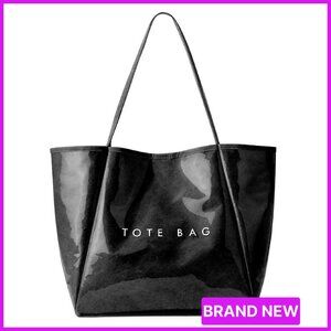 PVC Tote Bag Large Oversized Weekender Travel Purse Chic Minimal